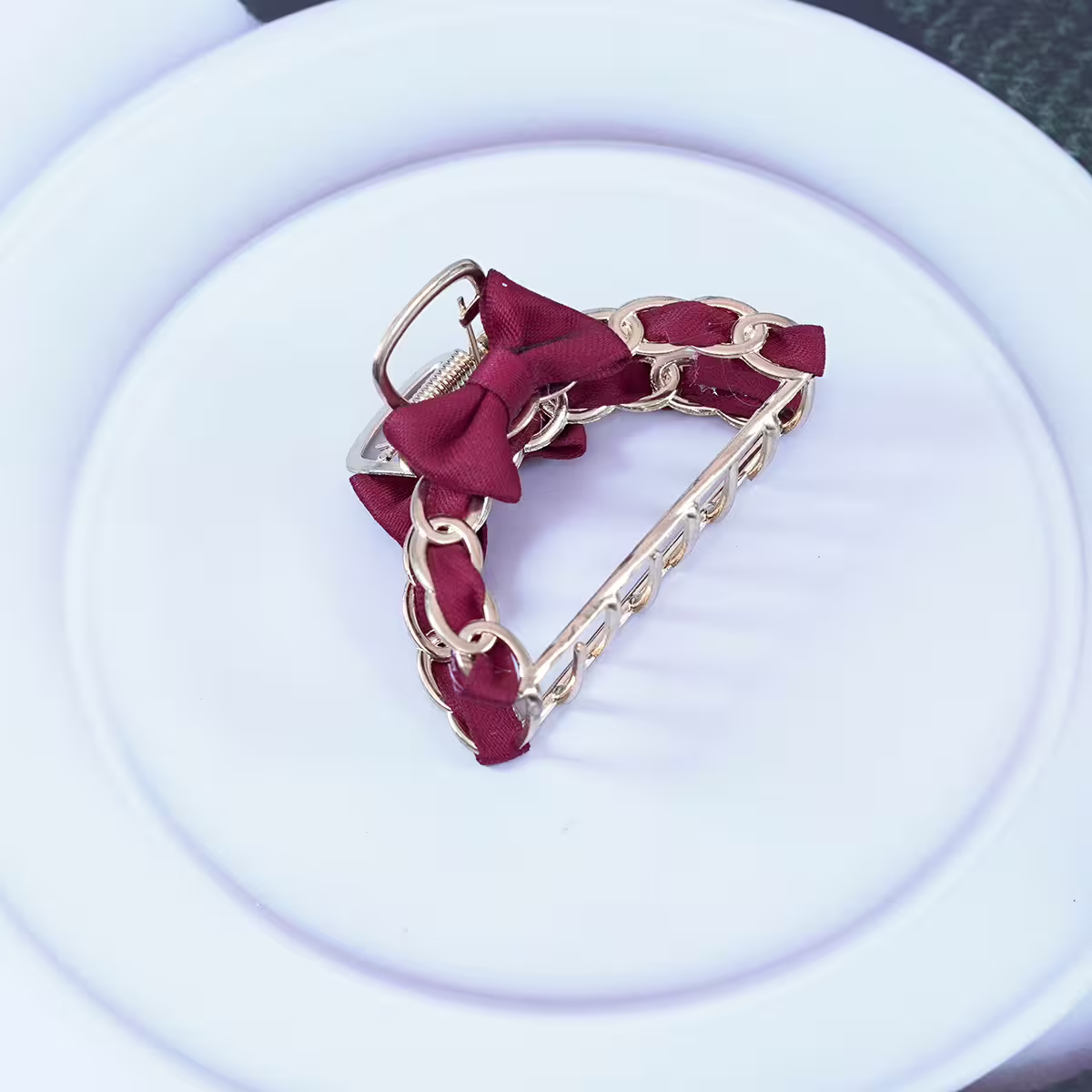 甜美蝴蝶結編織×小鯊魚夾×共三色-第5張