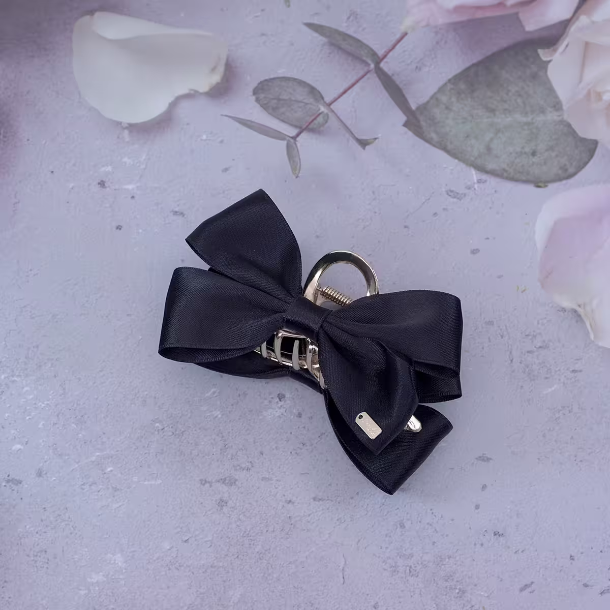 雙面緞帶蝴蝶結×鯊魚夾×共二色-第4張