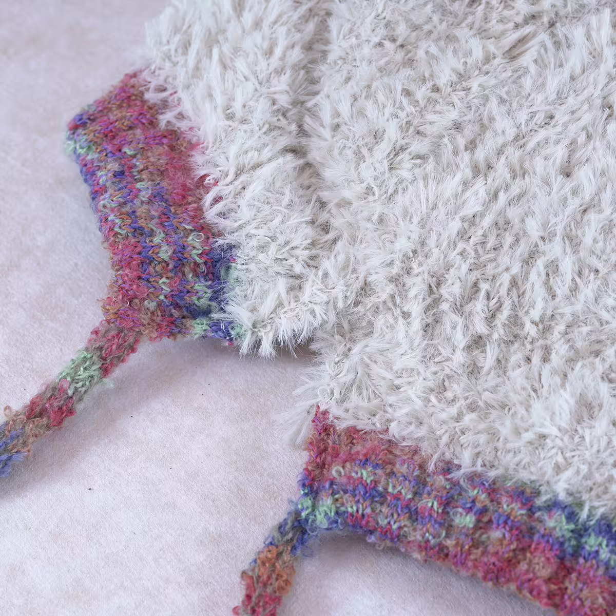 小羊角絨毛×毛帽×米色-第4張