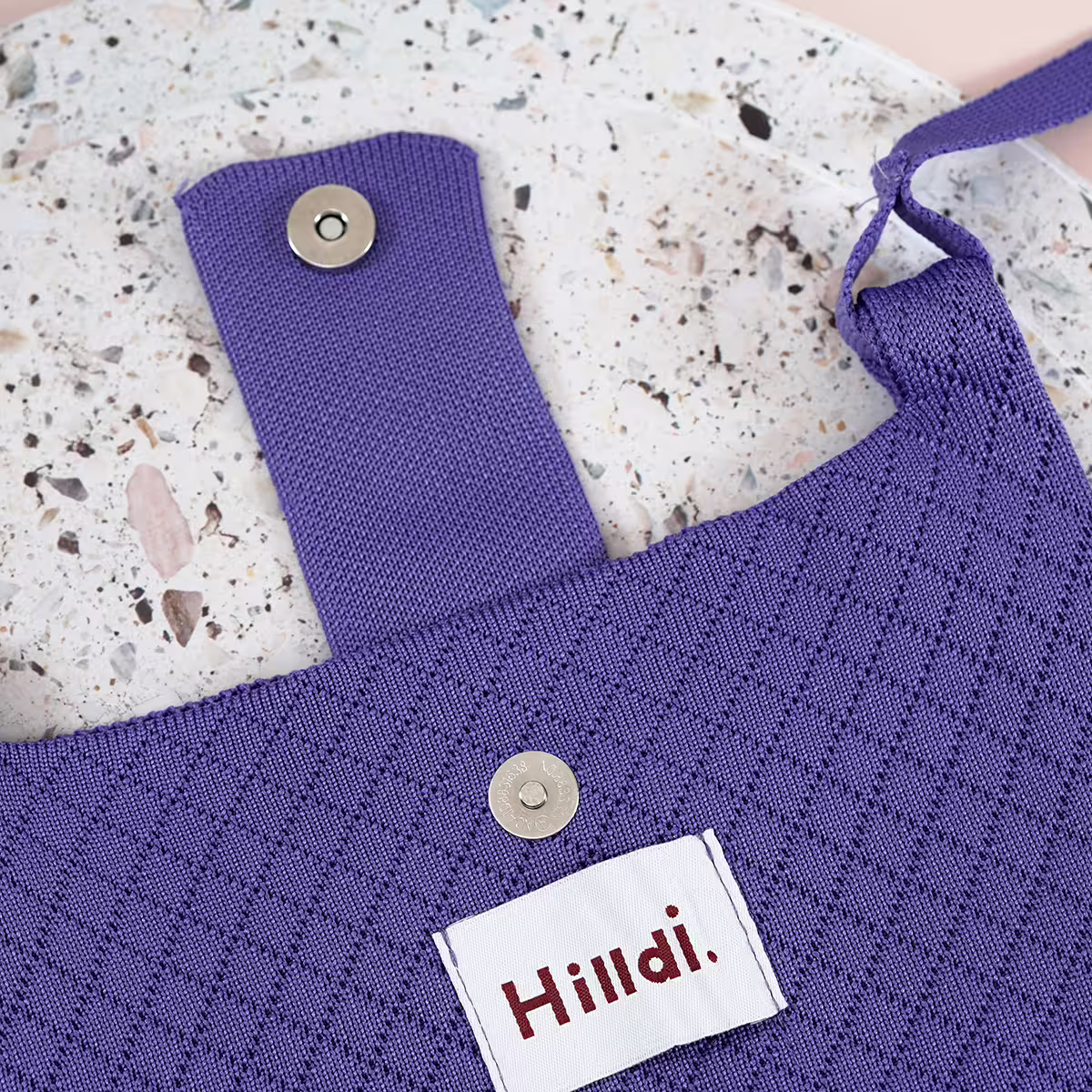 快樂多巴胺×單色針織×斜背包×紫色-第2張