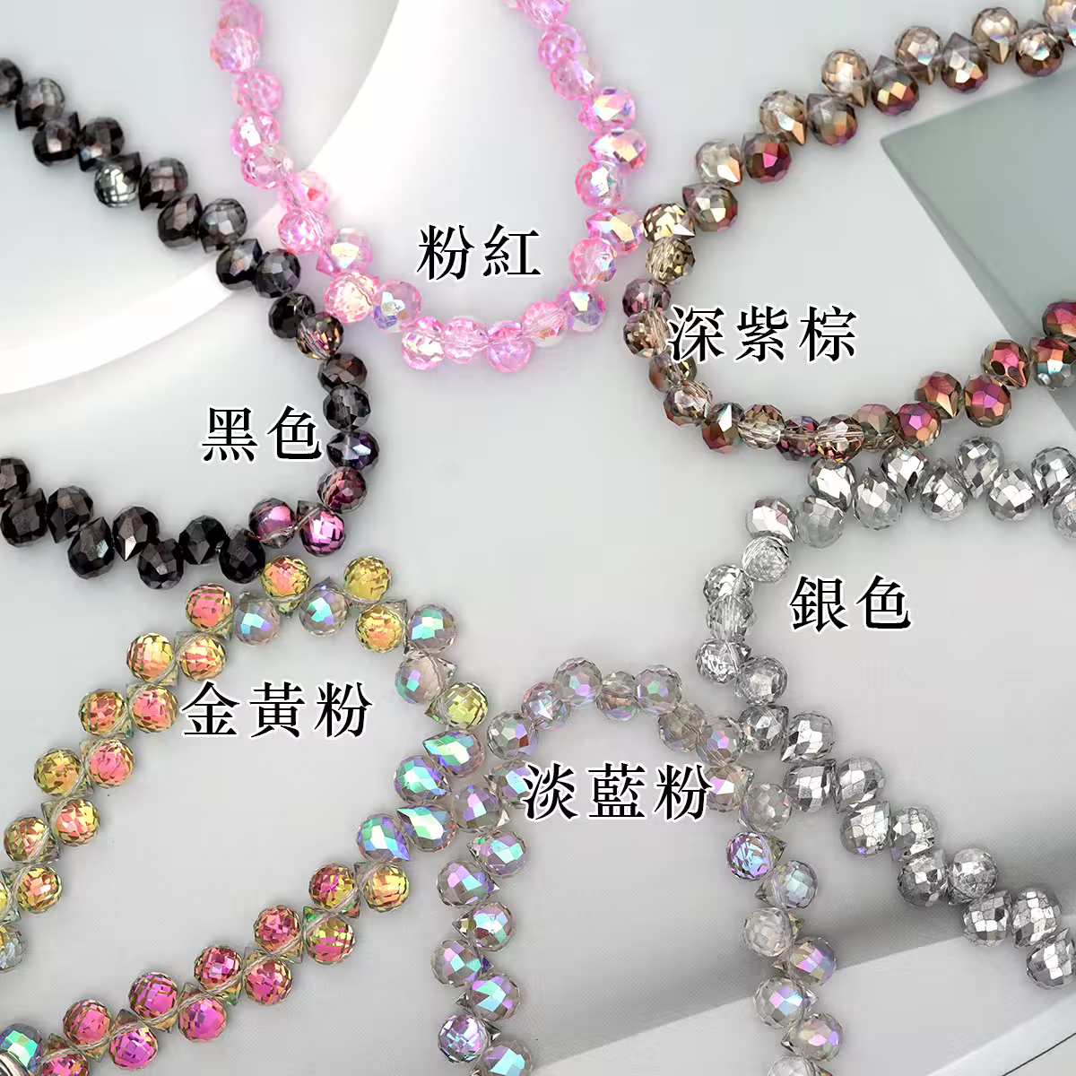 水滴閃亮晶鑽&times;手機腕帶掛繩&times;銀色-第4張