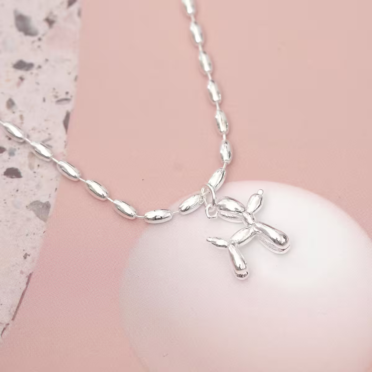 925銀飾&times;米粒氣球狗&times;鎖骨項鍊-第3張