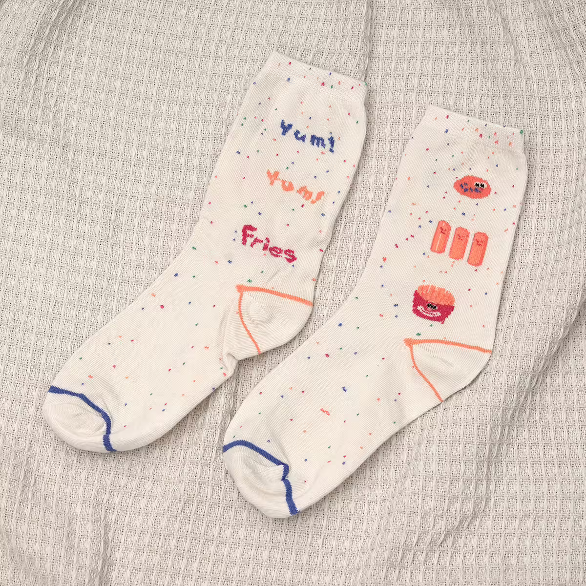 快樂薯條&times;中筒襪&times;二雙套件襪子組-第4張