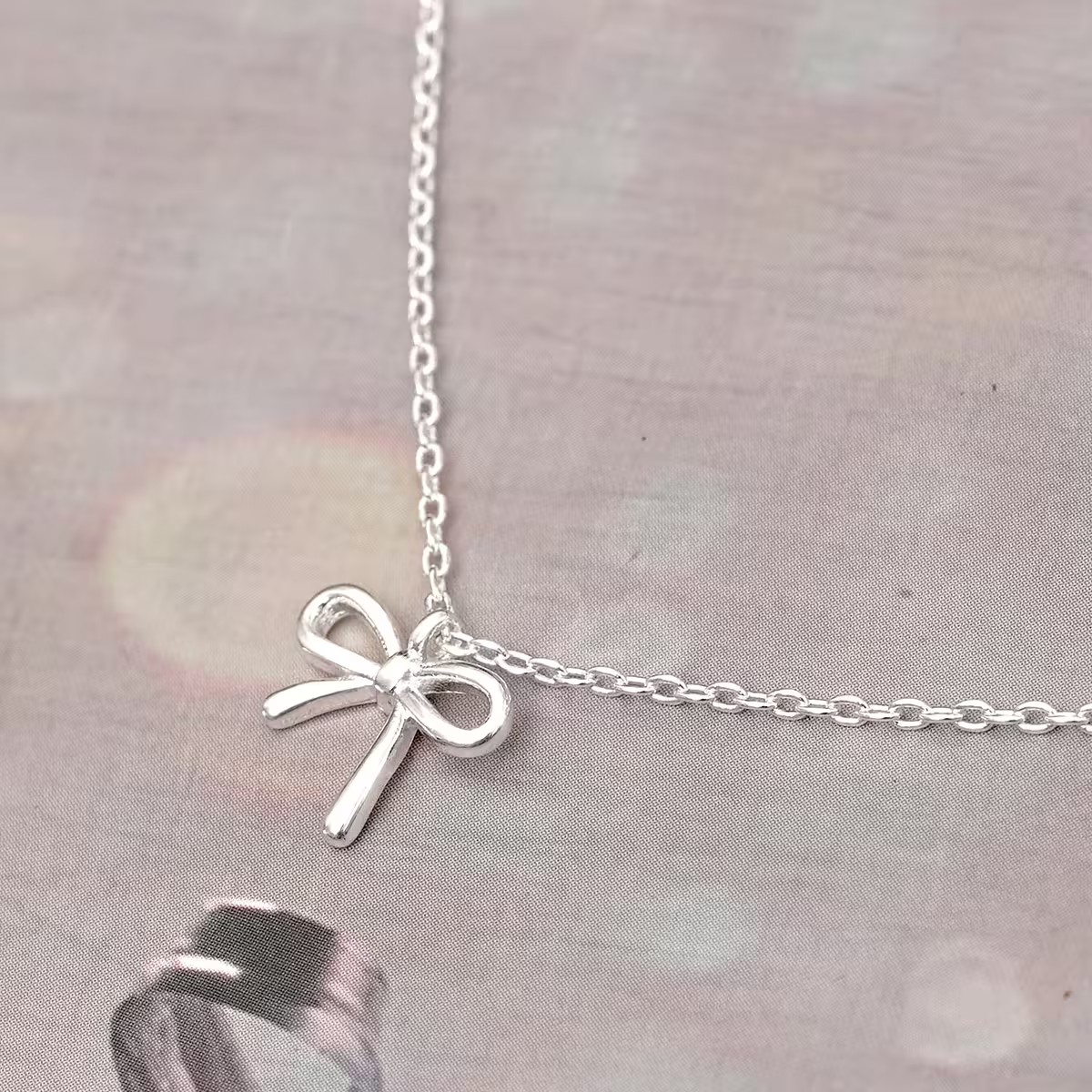 925銀飾&times;小清心蝴蝶結&times;鎖骨項鍊-第1張