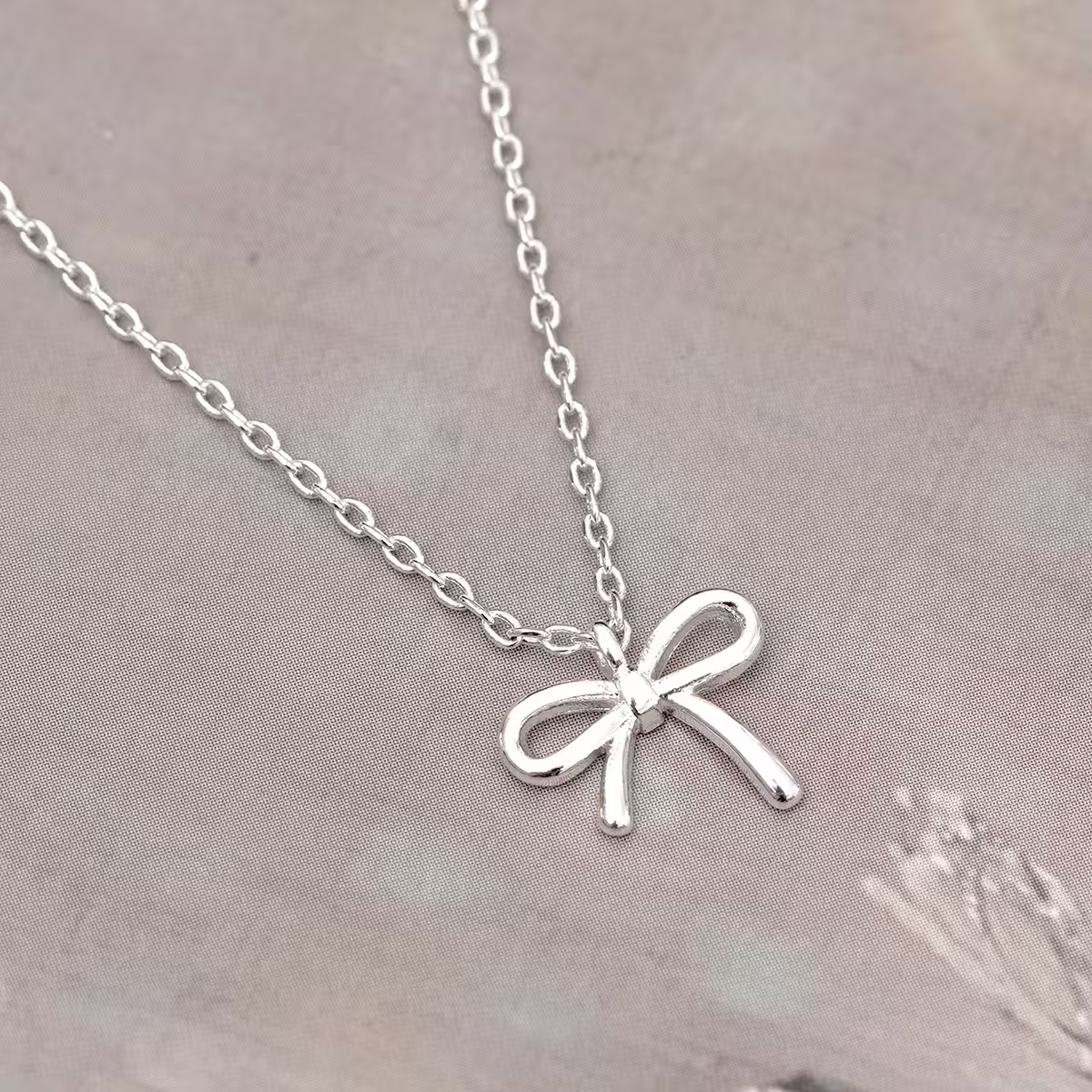 925銀飾&times;小清心蝴蝶結&times;鎖骨項鍊-第5張