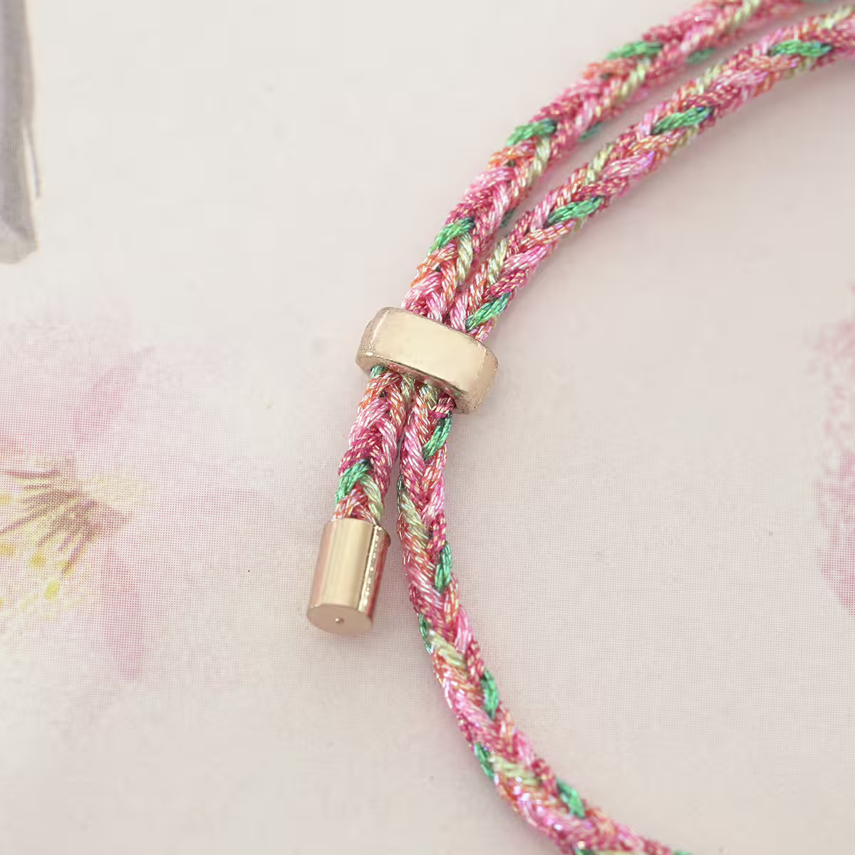 平安喜樂&times;粉紅五彩繩&times;拉繩手鍊-第5張