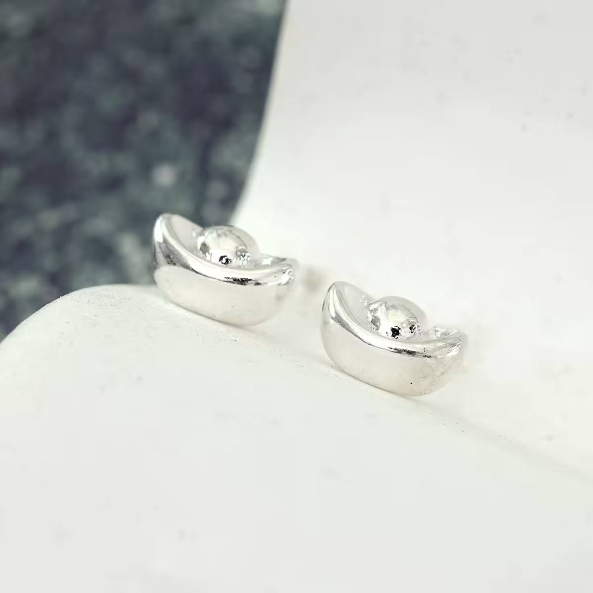 925銀針&times;銀元寶&times;耳環-第1張