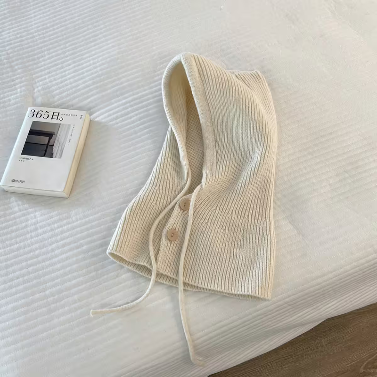 巴拉克拉法帽&times;毛帽&times;米白-第2張