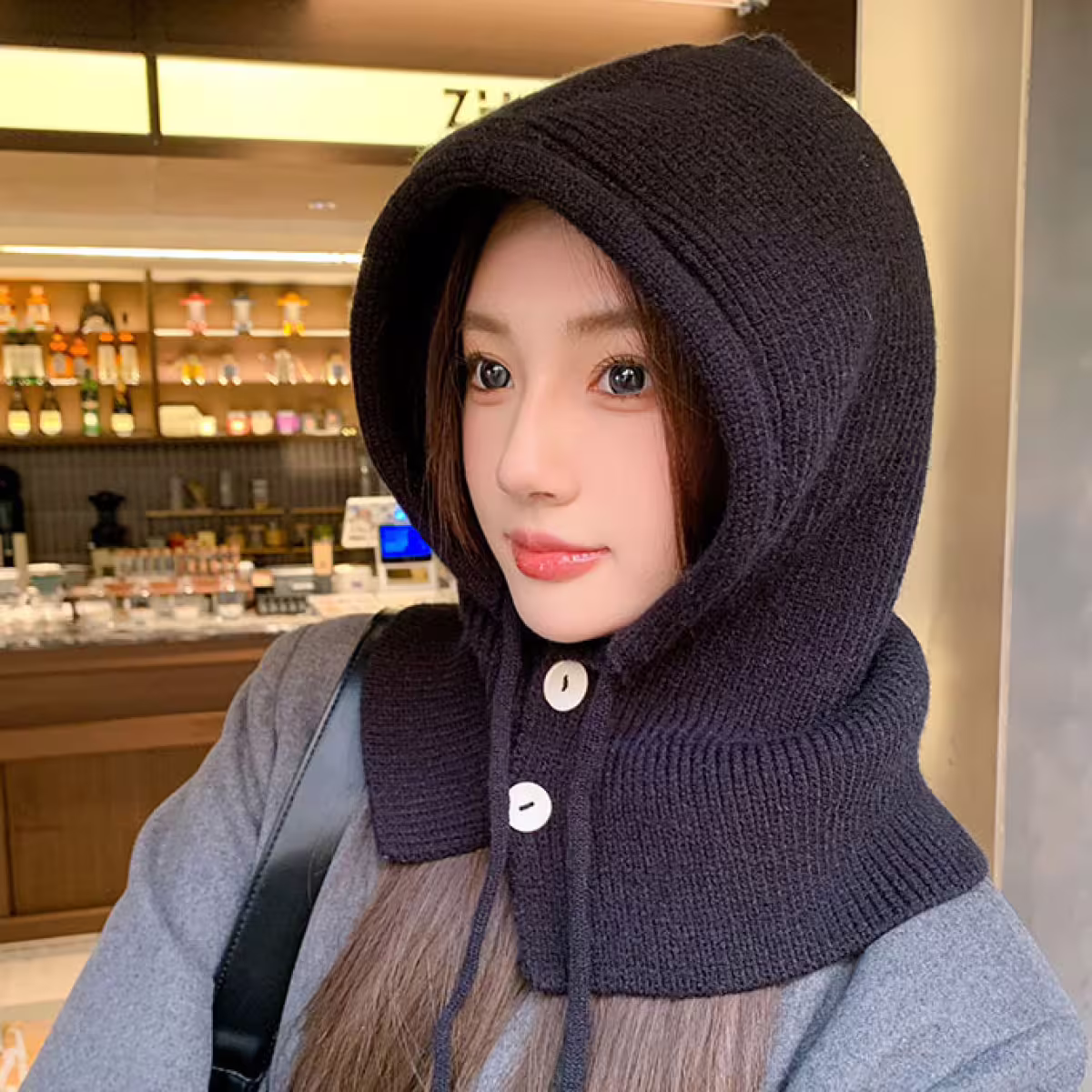 巴拉克拉法帽&times;毛帽&times;黑色-第5張