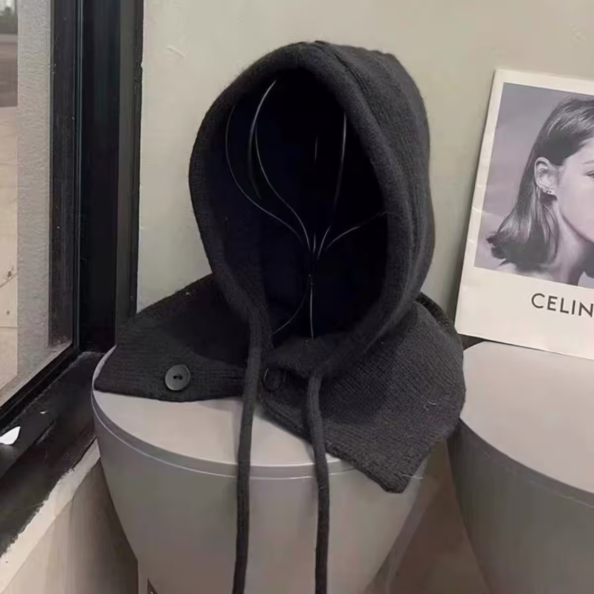 巴拉克拉法帽&times;毛帽&times;黑色-第4張