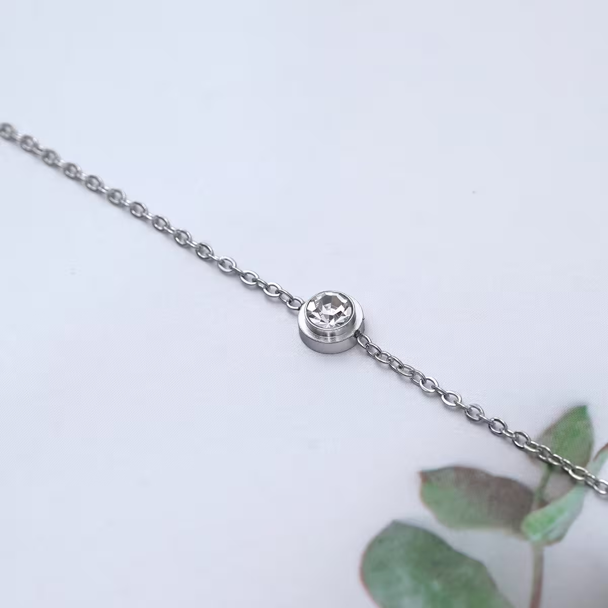 316鋼飾&times;小單鑽&times;手鍊&times;銀色-第3張