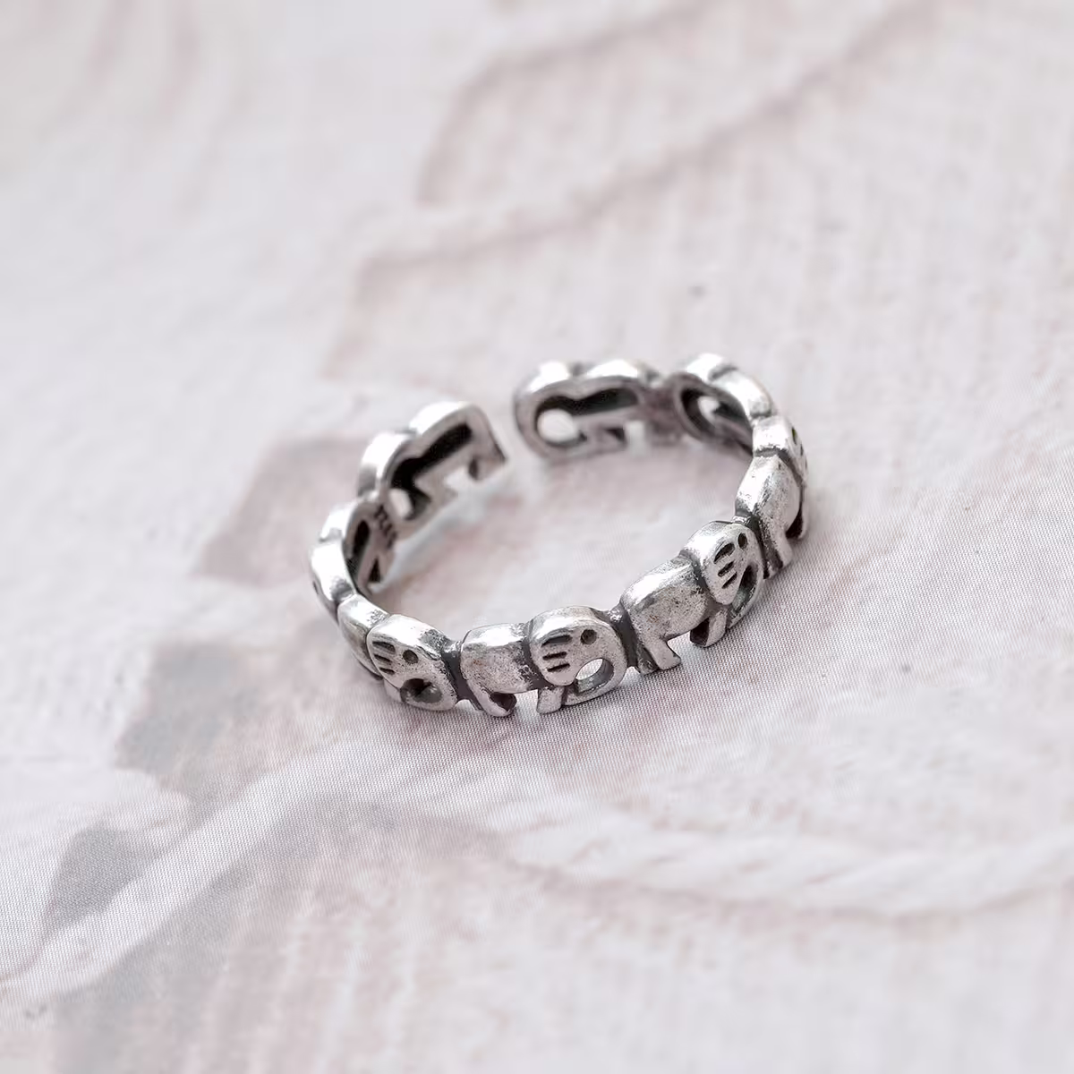 925銀飾&times;吉祥吉象&times;開口戒指-第2張