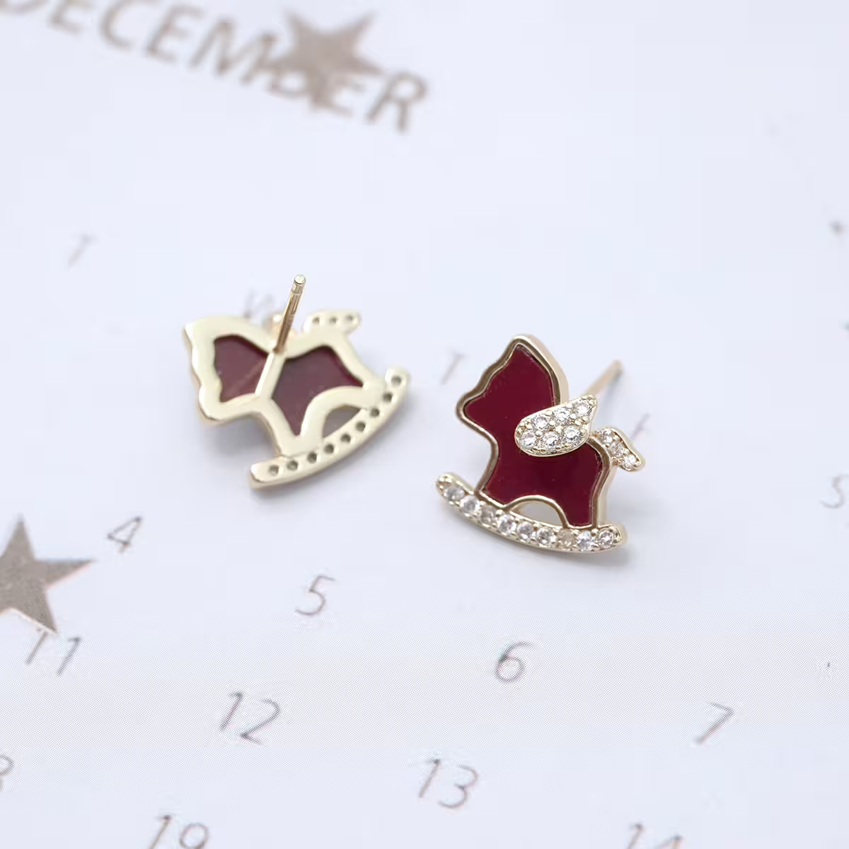 紅運飛馬&times;吊墜耳環-第2張