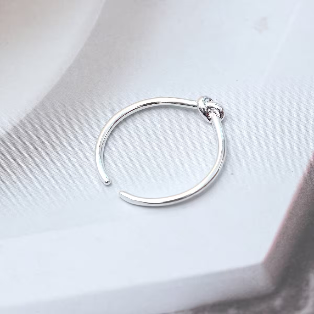 925銀飾&times;打結線條&times;開口戒指-第4張