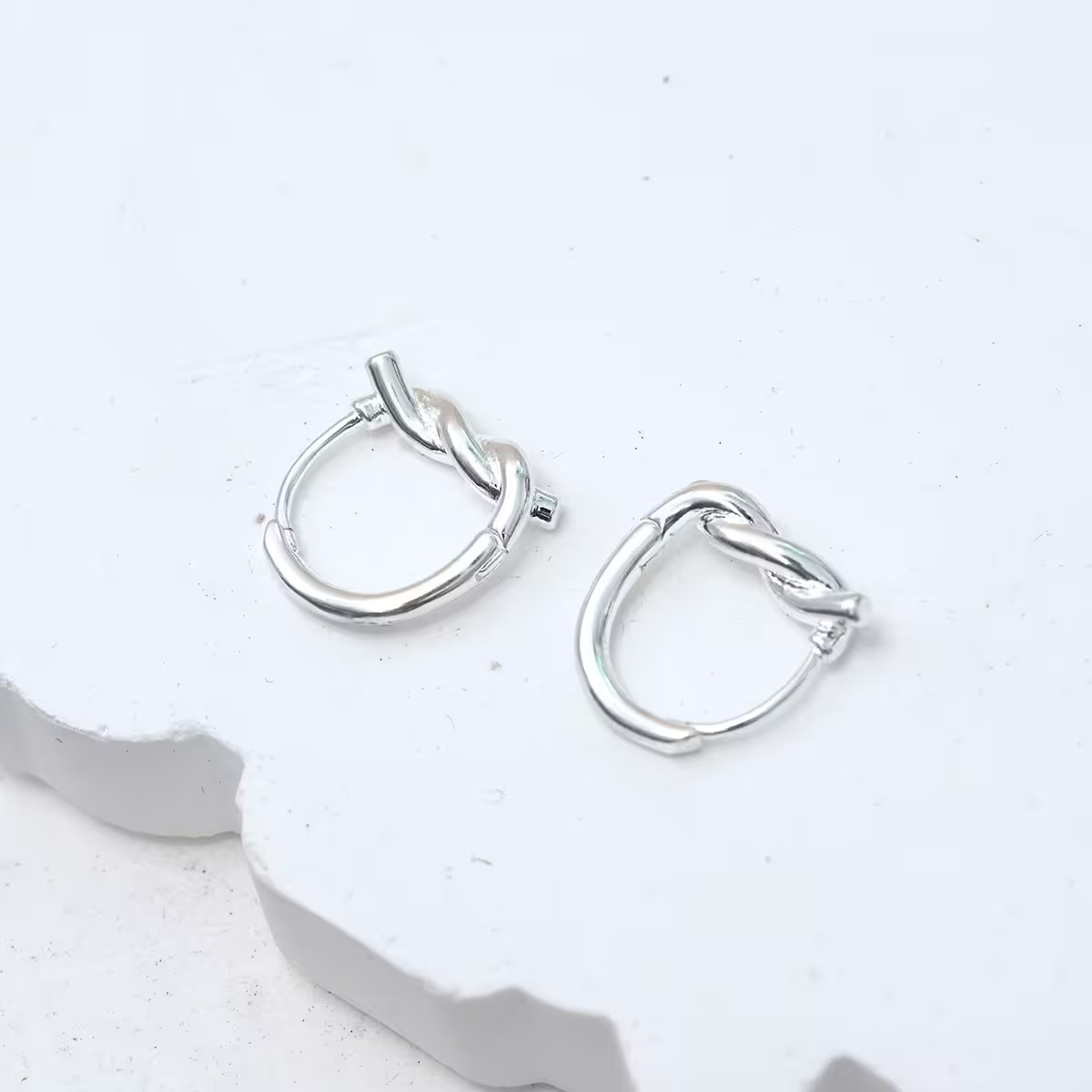 925銀針&times;打結纏繞&times;耳扣-第2張