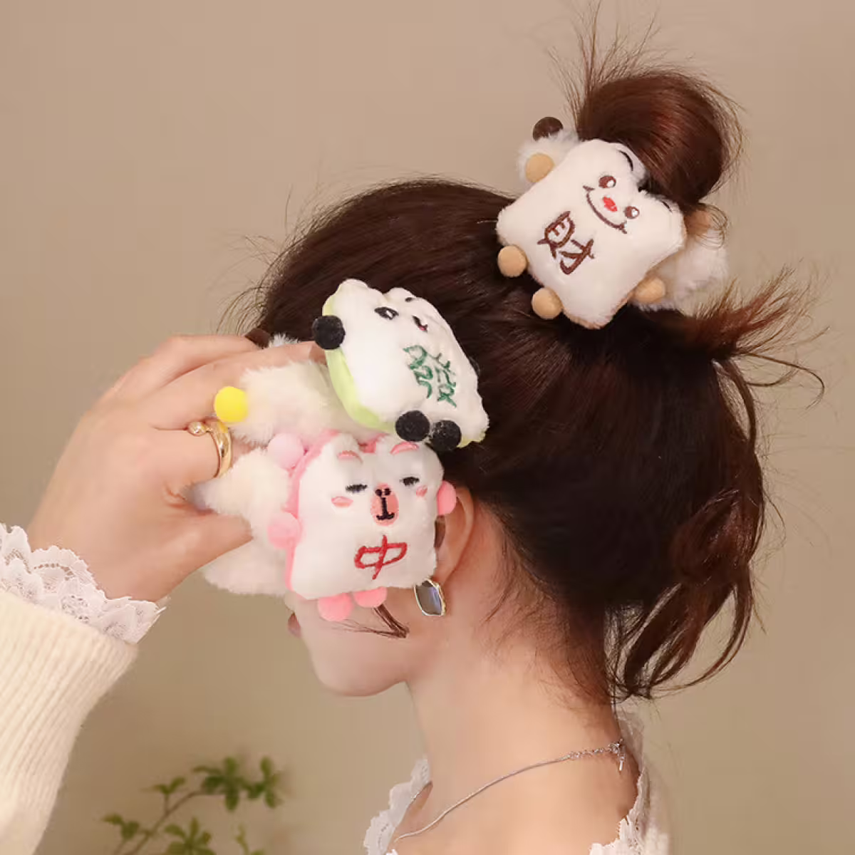 麻將森友會&times;大腸髮束&times;共三色-第6張