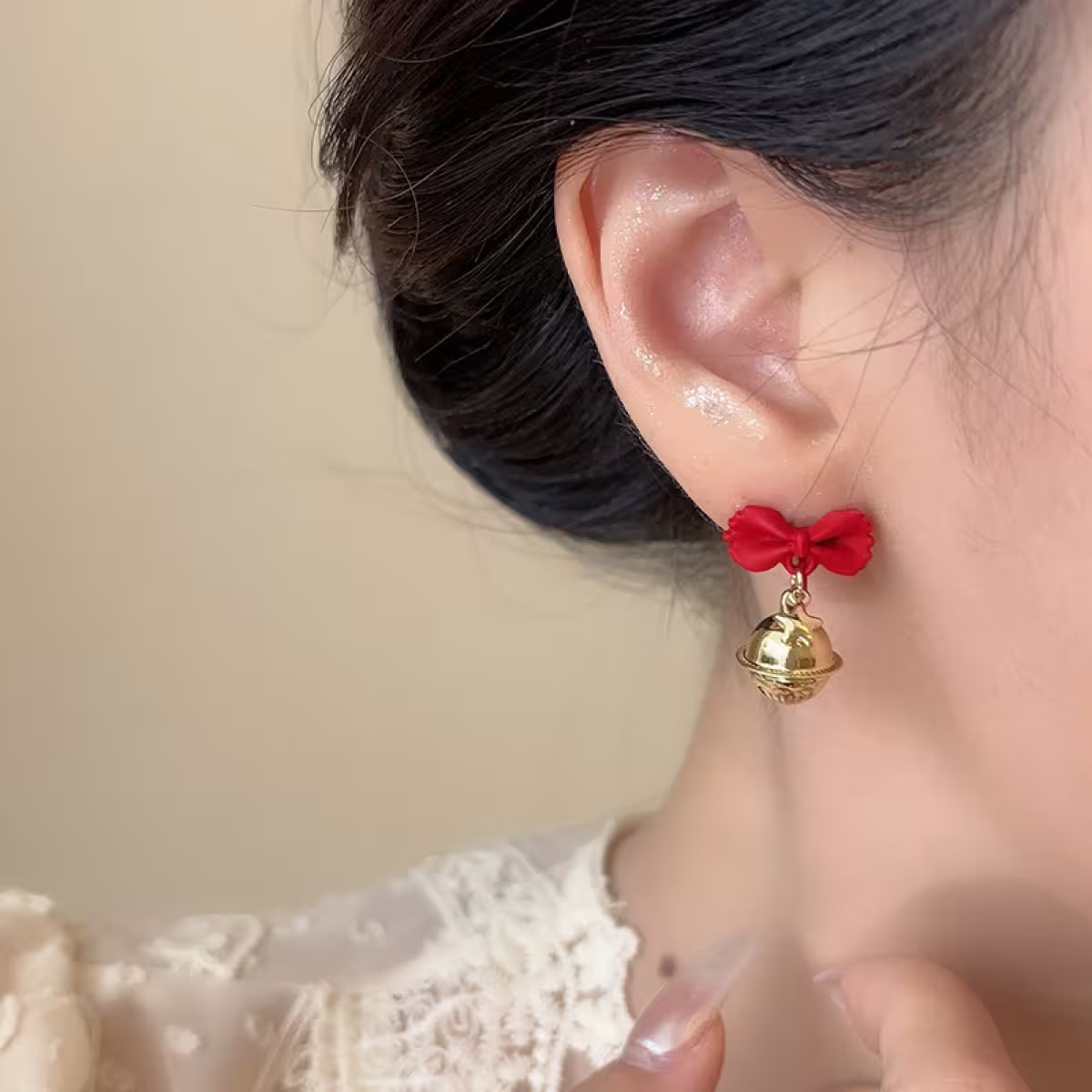 糖果紙領結鈴鐺&times;吊墜耳環-第6張