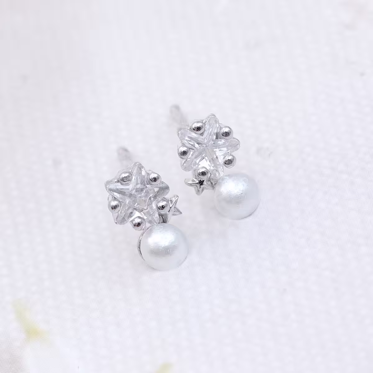 925銀針&times;星星珍珠&times;耳環-第2張