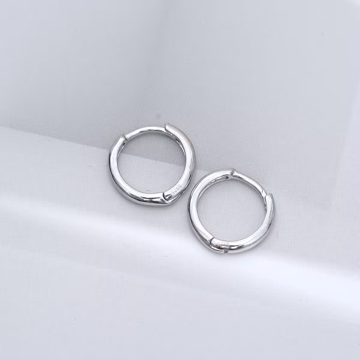 925銀針&times;13mm光面極簡圓環&times;耳扣-第2張