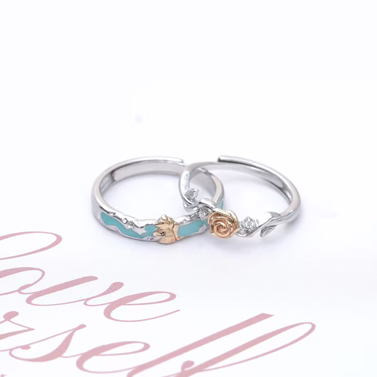 玫瑰與獨角獸&times;情侶對戒-第5張