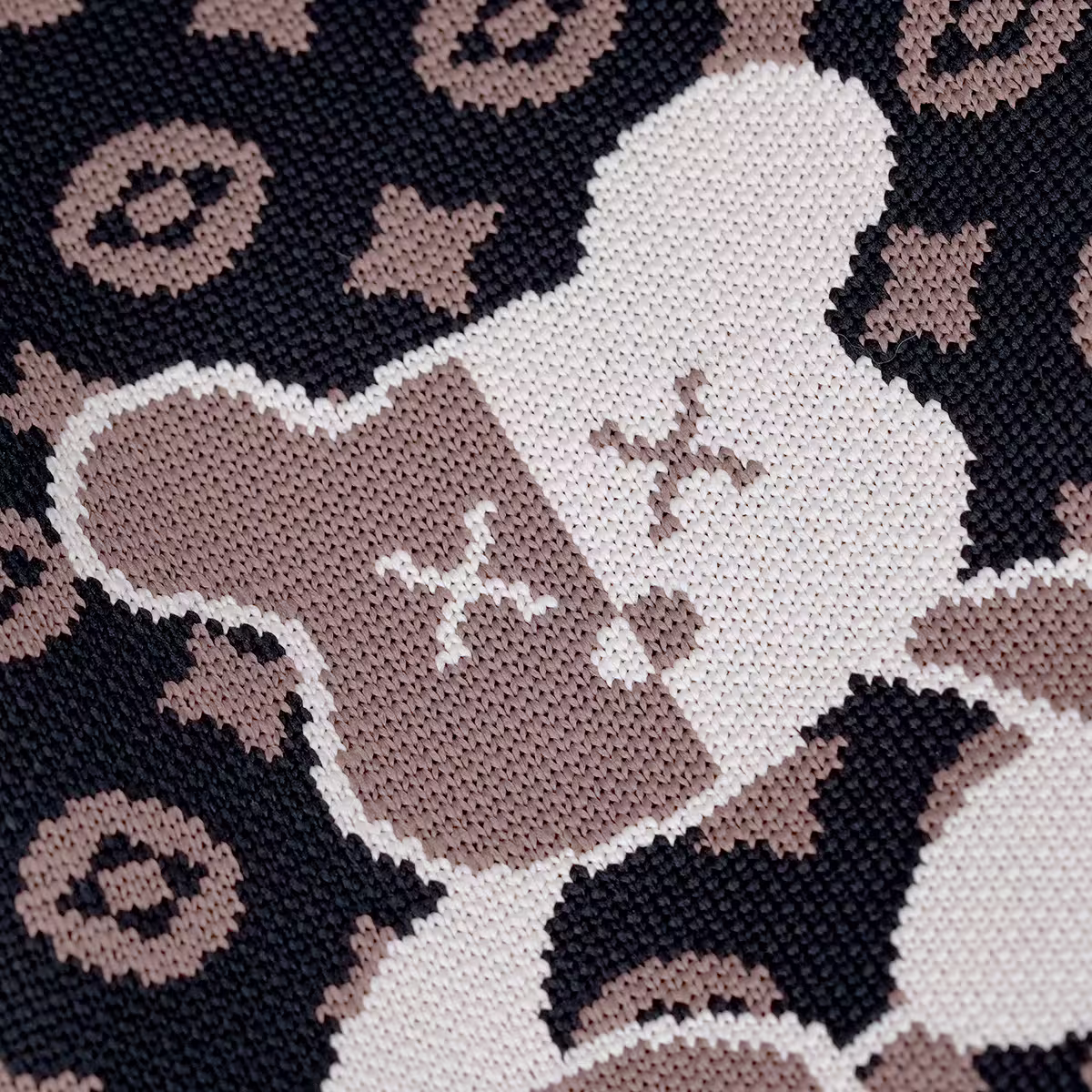 小熊老花&times;針織手提袋-第5張