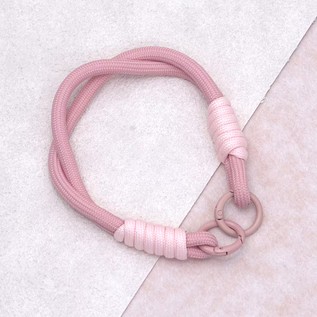 雙線素繩&times;手機腕帶掛繩&times;粉紅-第3張