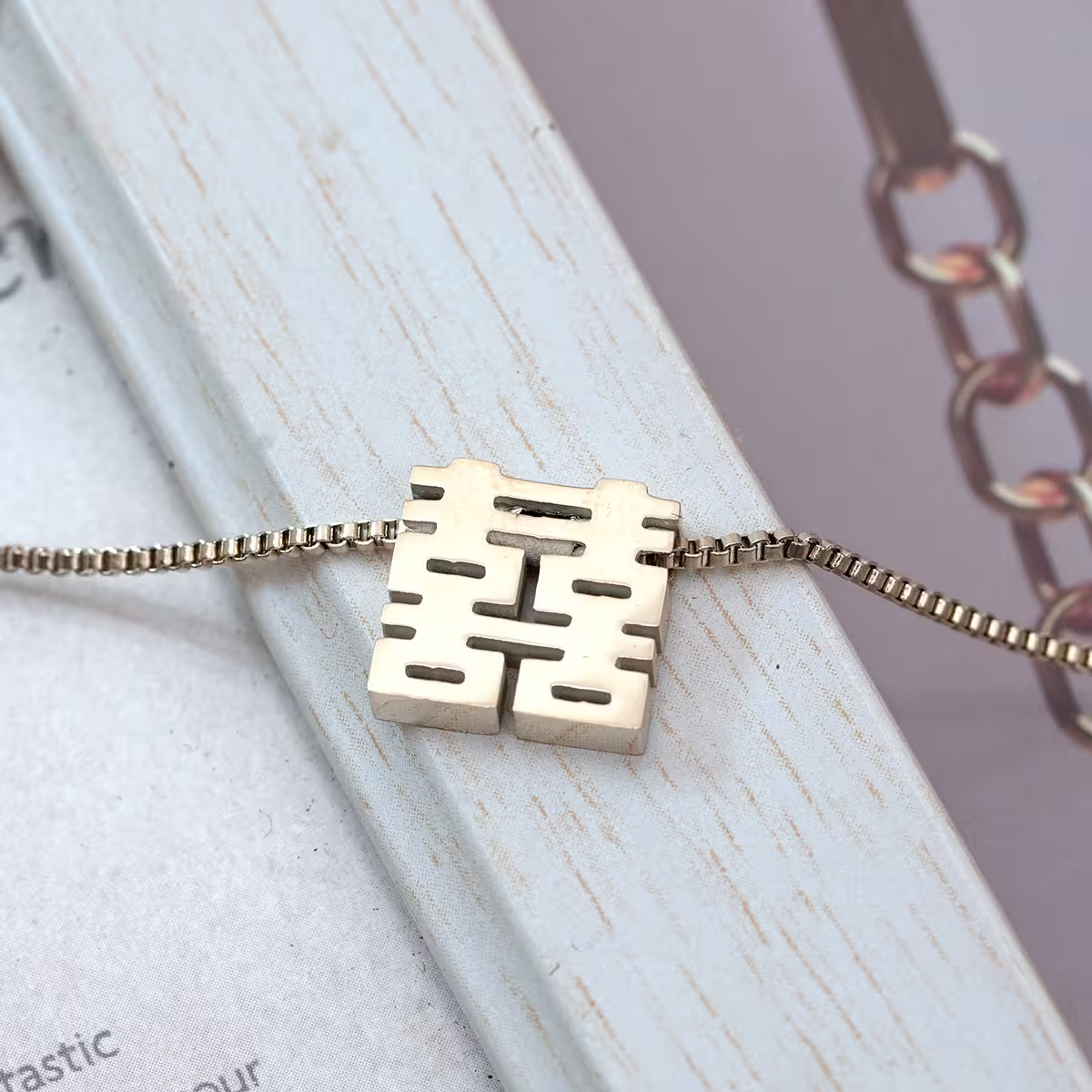 316鋼飾&times;雙囍&times;項鍊&times;金色-第3張