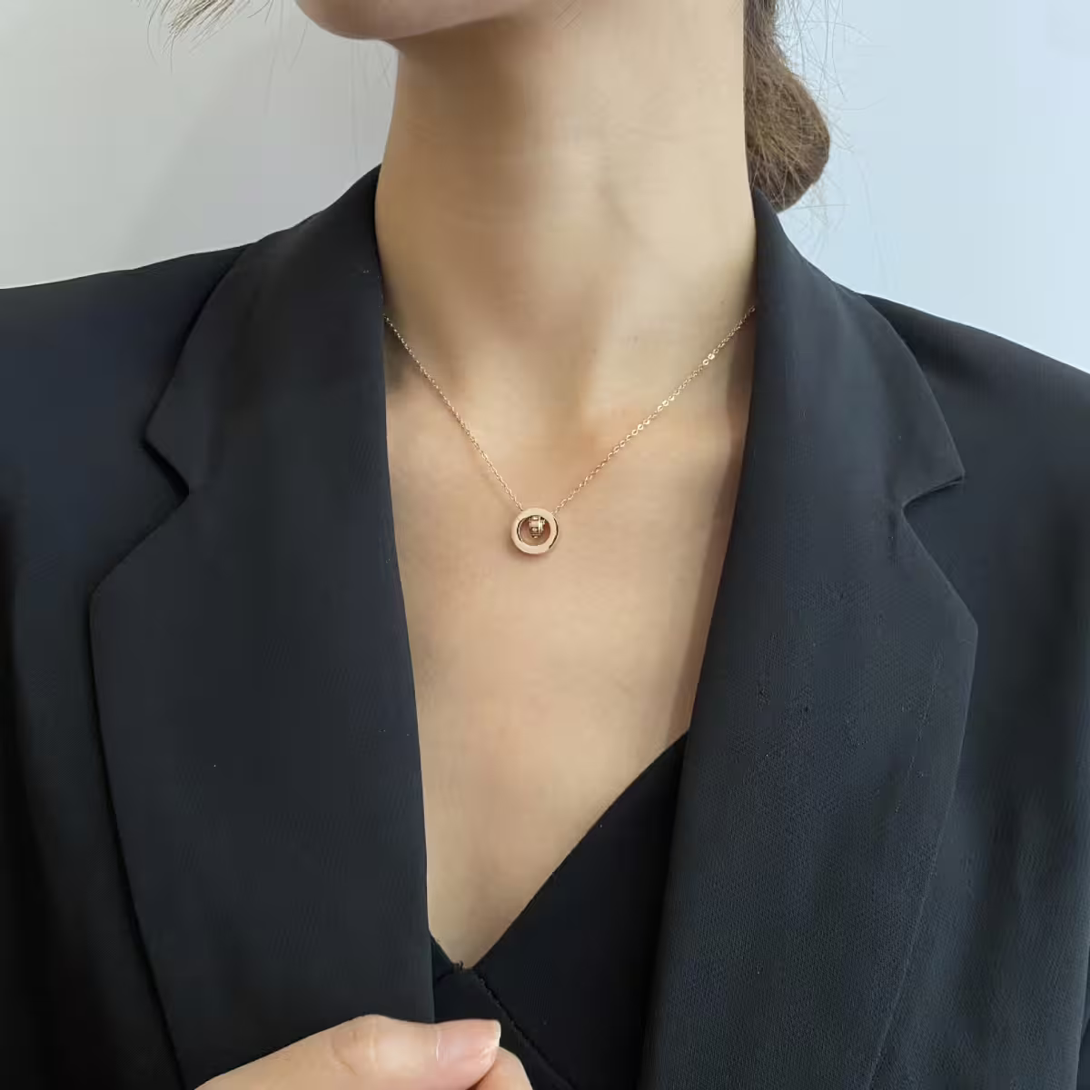 316鋼飾&times;晶鑽羅盤&times;玫瑰金-第6張