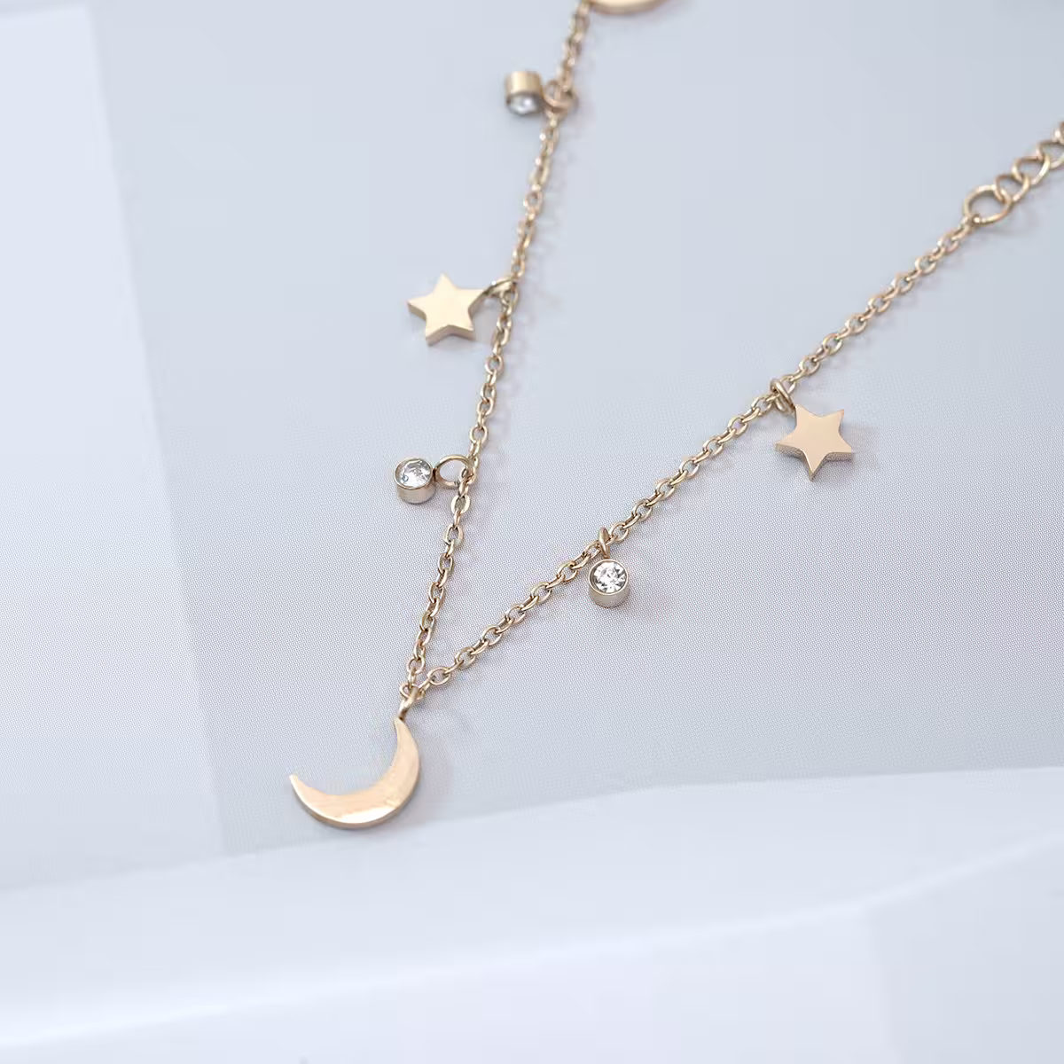 316鋼飾&times;星光月影&times;手鍊&times;金色-第3張