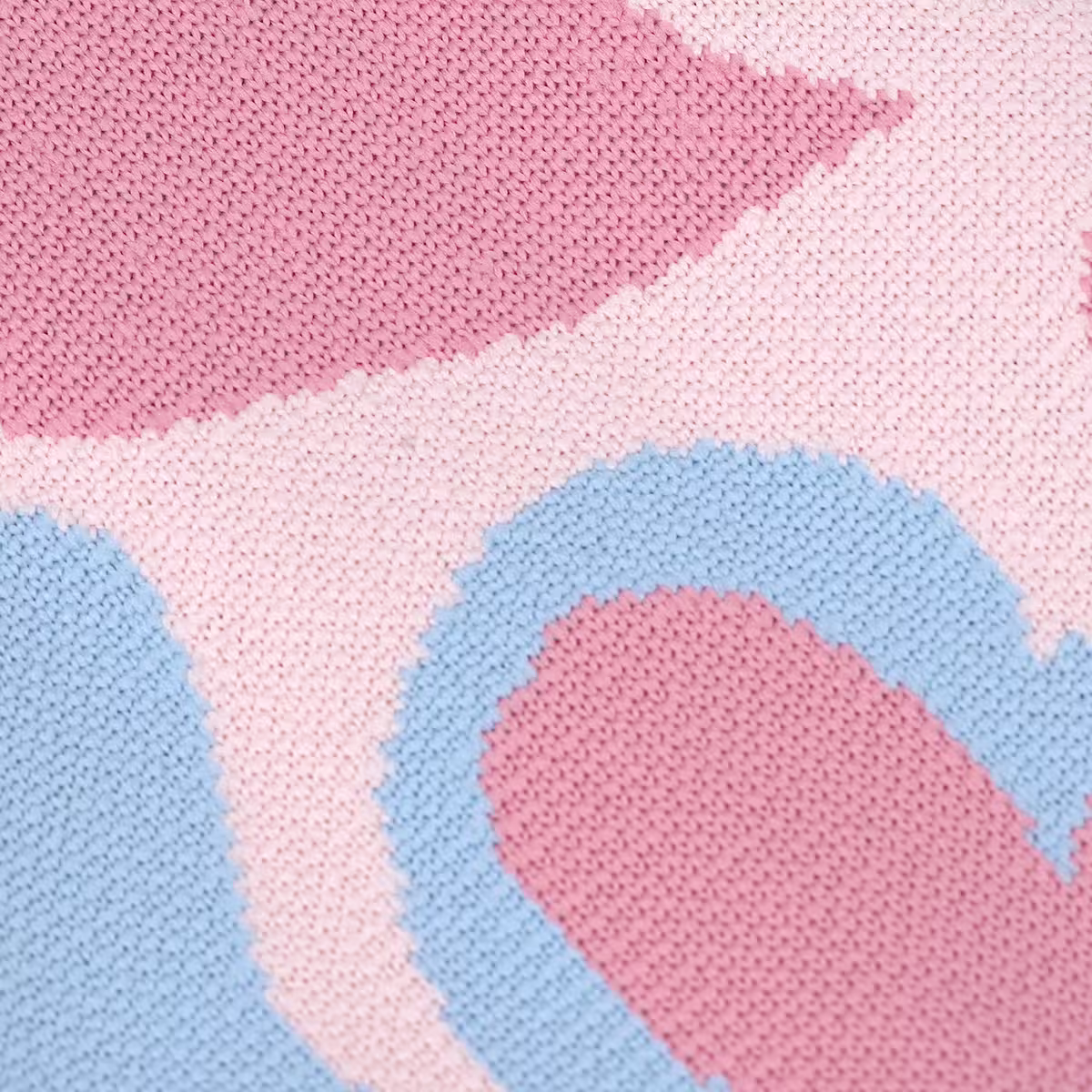 藍粉愛心&times;針織手提袋-第5張