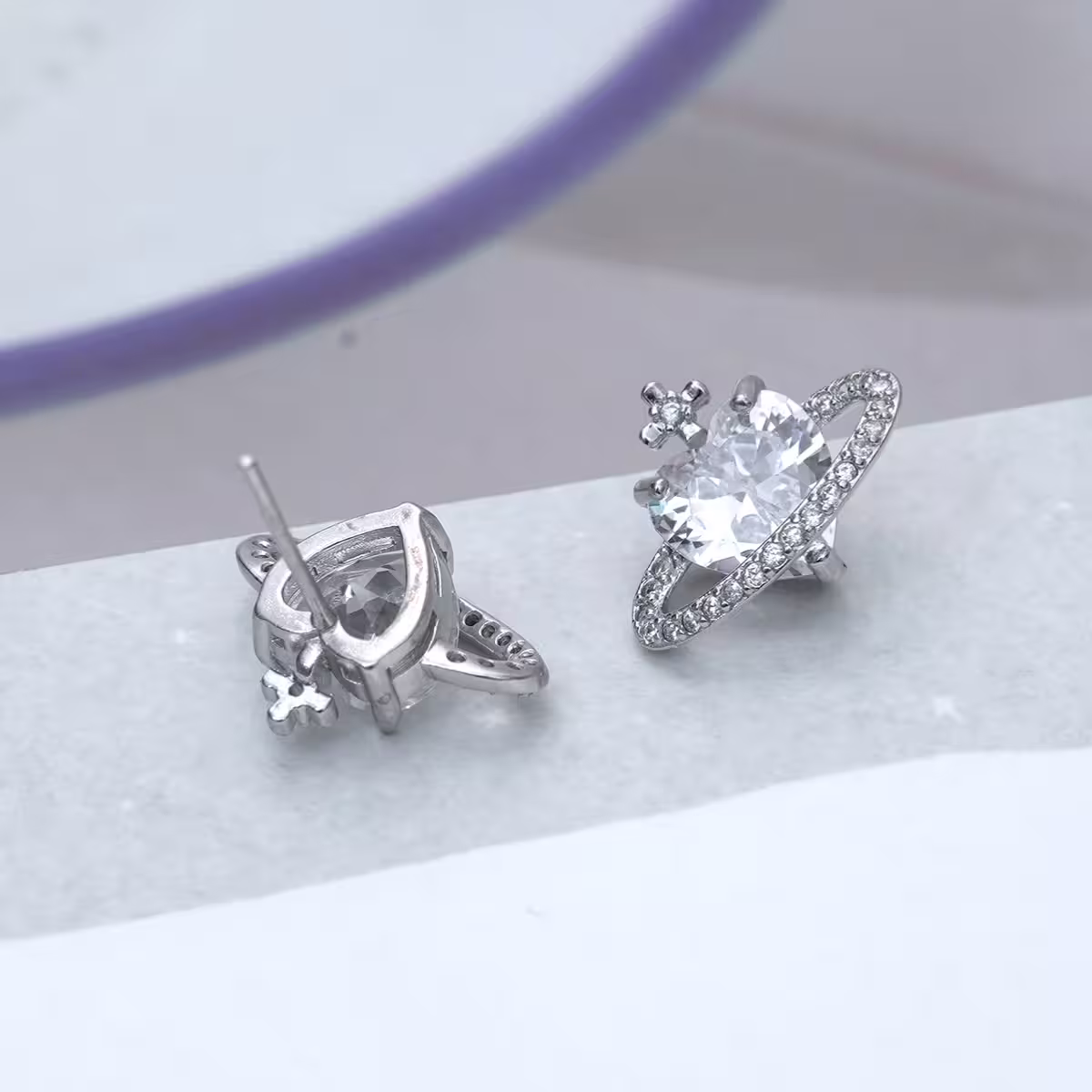 925銀針&times;愛心星球&times;耳環-第4張