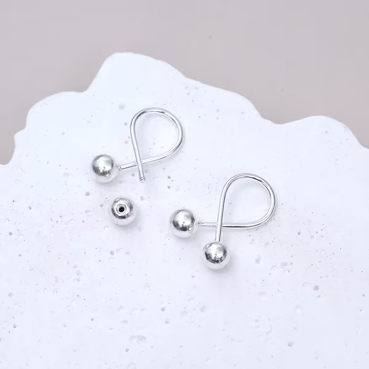 925耳針&times;交叉線&times;轉珠耳環-第4張