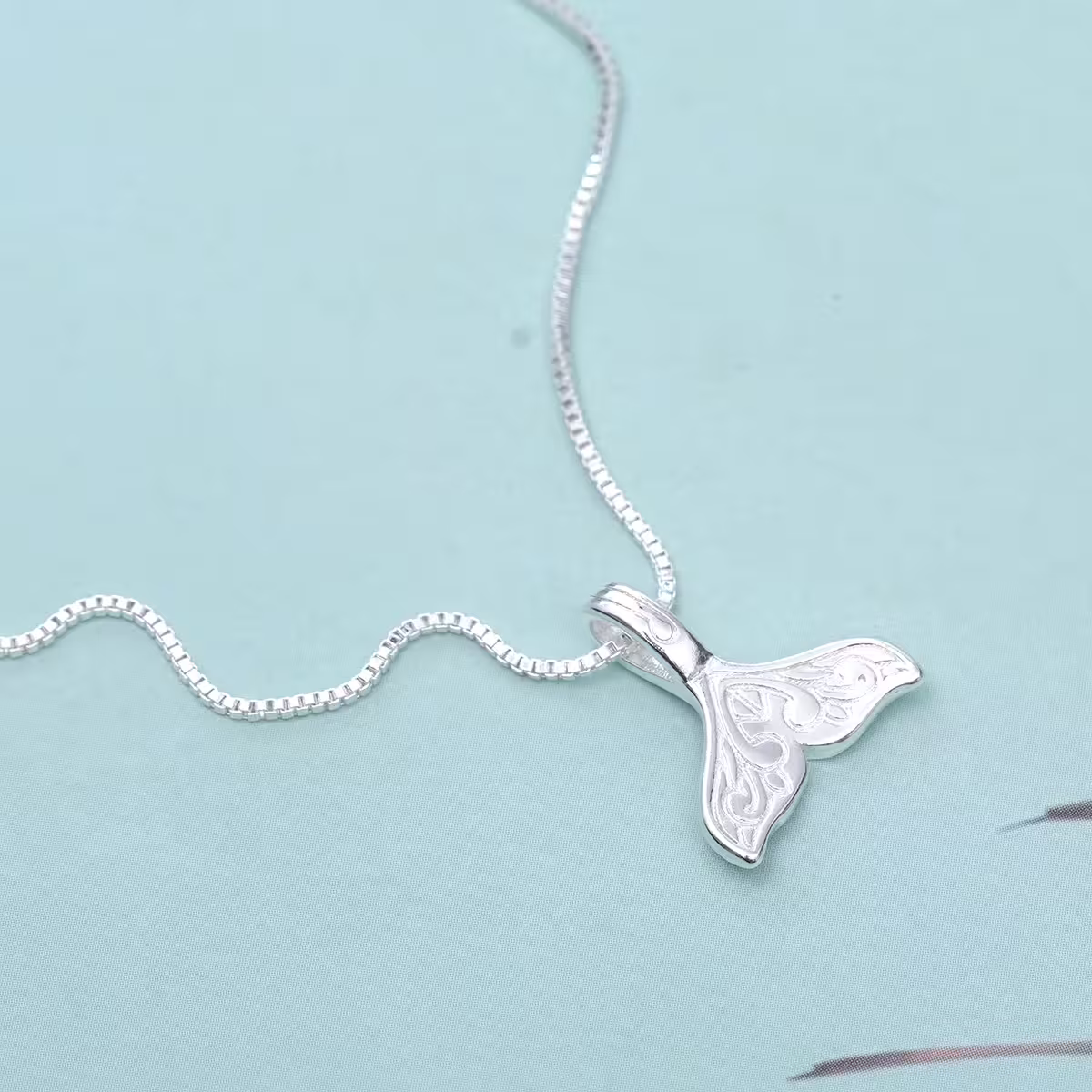 925銀飾&times;花紋美人魚尾&times;鎖骨項鍊-第3張