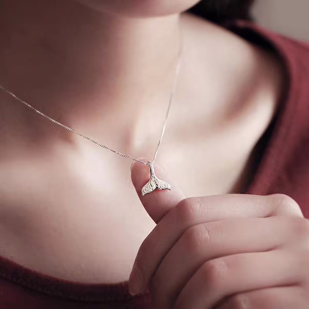 925銀飾&times;花紋美人魚尾&times;鎖骨項鍊-第6張