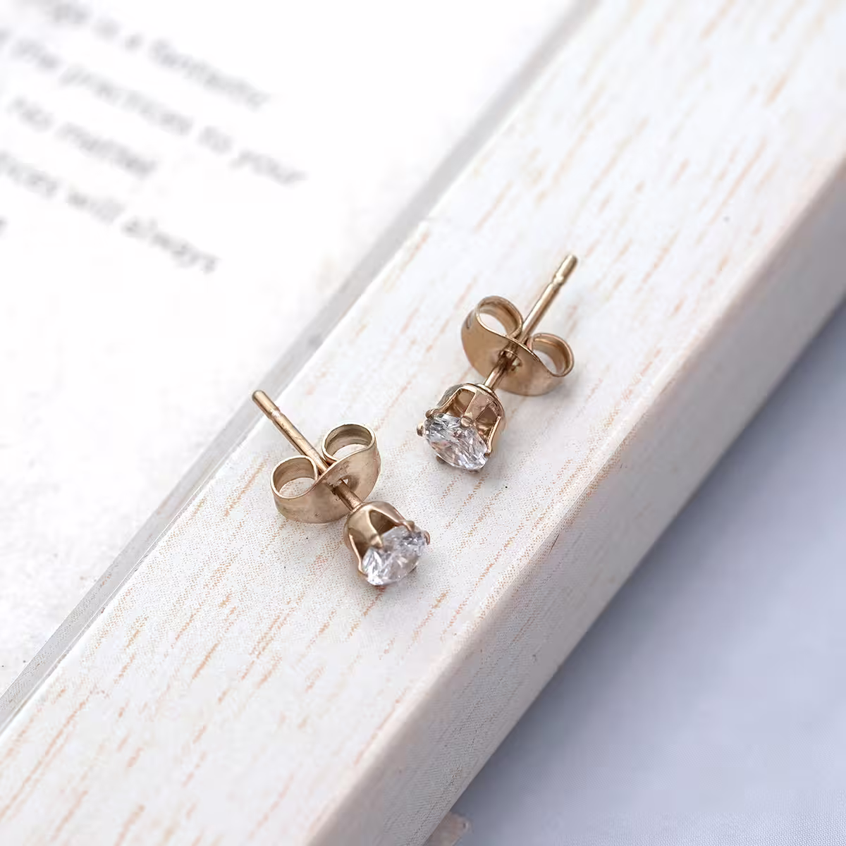 鋼飾&times;單鑽&times;耳釘&times;共三色-第2張