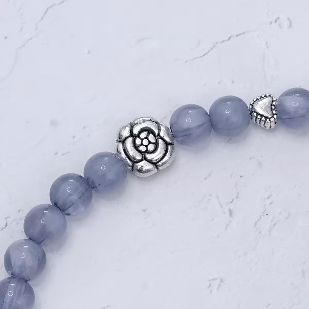 海藍琉璃玫瑰愛心&times;手機腕帶掛繩-第5張