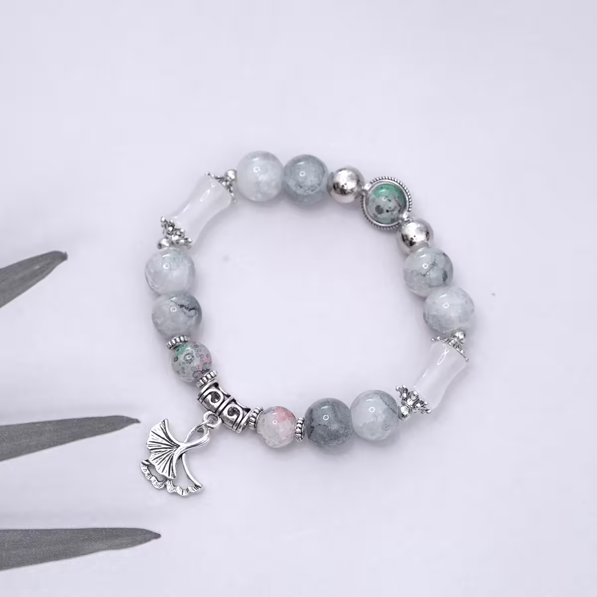 翠竹杏露&times;固定式串珠手鍊-第1張