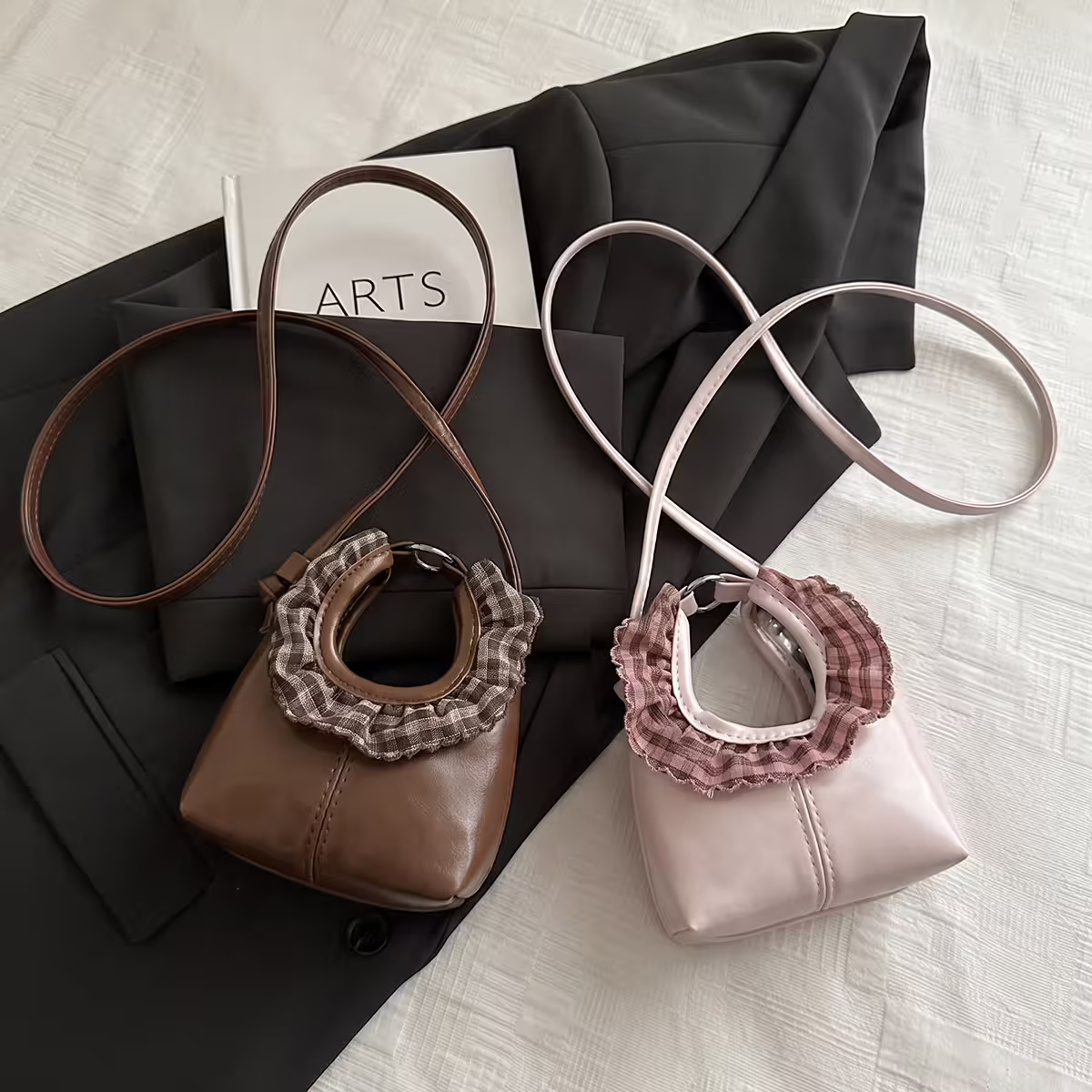 可愛圍裙小廢包&times;斜背包&times;棕咖-第6張