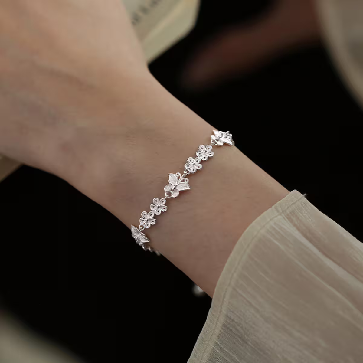 925銀飾&times;蝶蝶戀花&times;手鍊-第5張