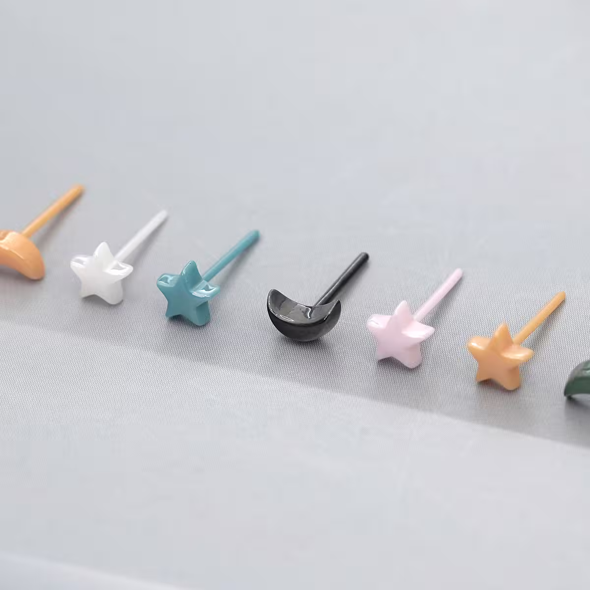 小星星&times;陶瓷&times;養耳棒&times;二套件耳環組&times;粉紅-第4張