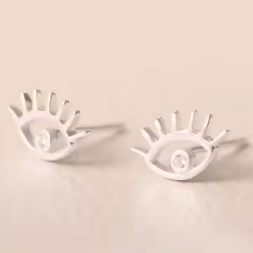 925銀針×大眼睛×耳針