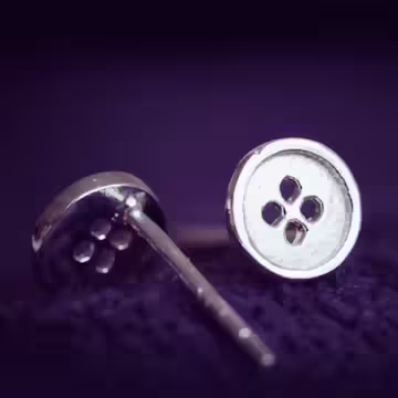 925銀針×鈕釦×耳針