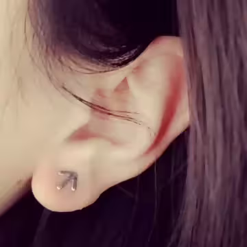 925銀針×箭頭標綕×耳針