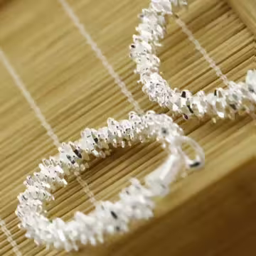 925銀針×碎片大圓圈×誇張耳環