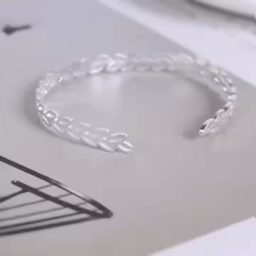 925銀飾×枝葉日上×開口手環