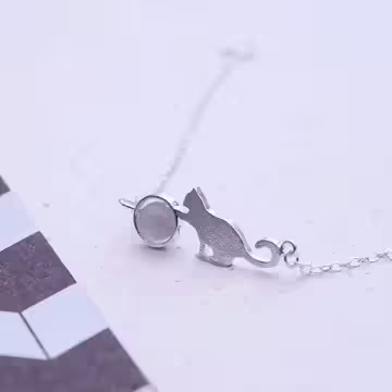 925銀飾×貓咪轉珠×手鍊