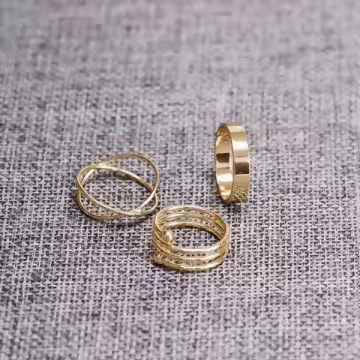 交叉繞圈圈×六套件戒指組×金