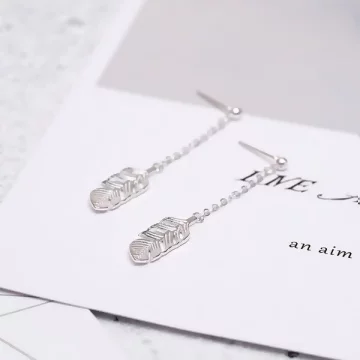 925銀針&times;小羽毛流蘇&times;耳針.avif
