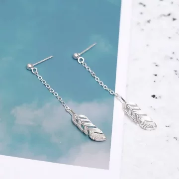 925銀針&times;小羽毛流蘇&times;耳針.avif