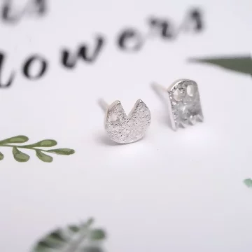 925銀針&times;小精靈吃豆豆&times;耳針.avif